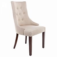стул деревянный elegance dark walnut / fabric cream в Таганроге