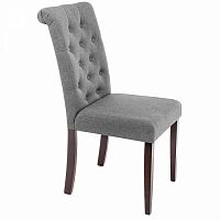 стул деревянный amelia dark walnut / fabric grey в Таганроге