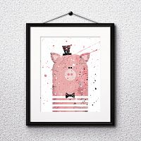 постер pig а4 в Таганроге