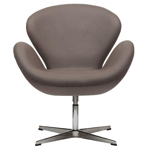 кресло swan chair серо-коричневая в Таганроге