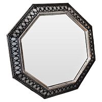 зеркало восьмиугольное черное с орнаментом silver ornaments в Таганроге