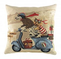 подушка с картинкой scooter dogs blue в Таганроге
