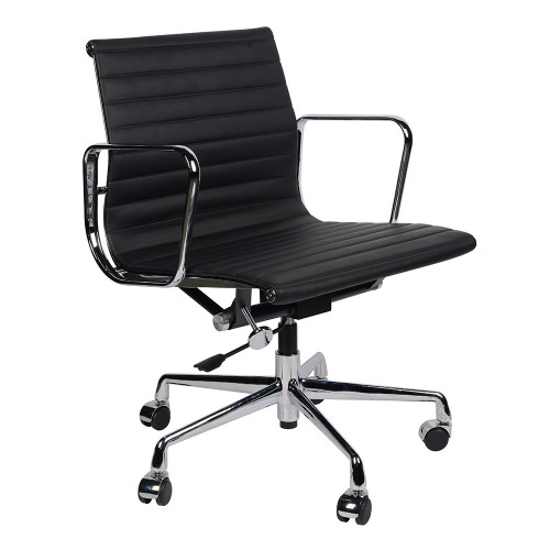 кресло eames style черная кожа в Таганроге