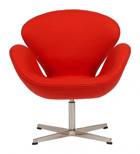 кресло swan chair кашемир красное в Таганроге