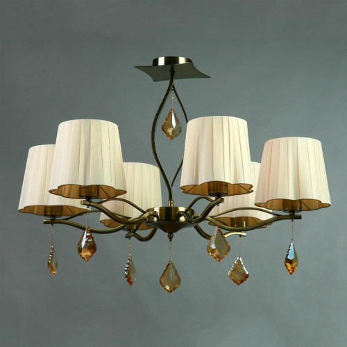подвесная люстра brizzi bx03203/6 bronze cream в Таганроге