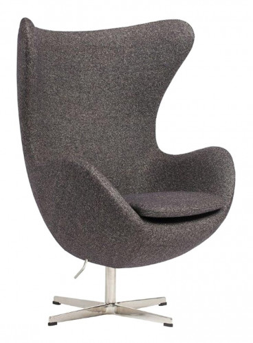 кресло egg chair кашемир серое в Таганроге