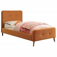 кровать button tufted flannelette orange 90х200 в Таганроге