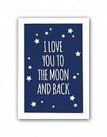 постер to the blue moon and back а4 в Таганроге