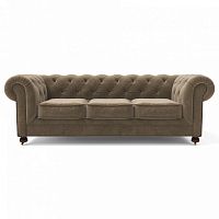 диван chesterfield lux трехместный прямой бежевый в Таганроге
