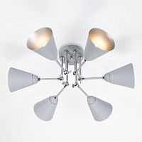 потолочная люстра eurosvet nigella 70052/6 серый/серебро в Таганроге