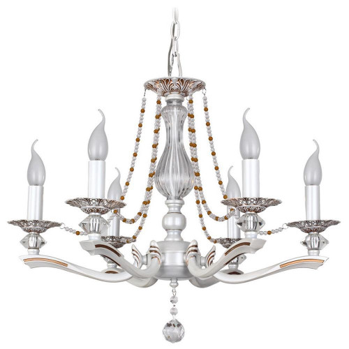 подвесная люстра idlamp eloisa 259/6-whiteplatina в Таганроге