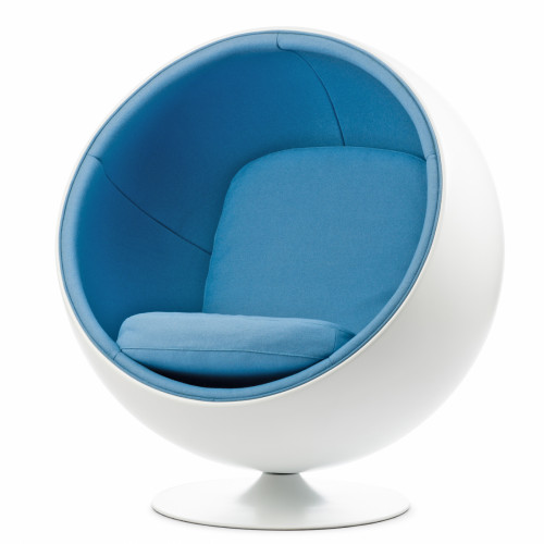 кресло ball chair бело-синее в Таганроге