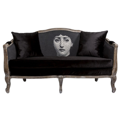 диван «вуаль» fornasetti прямой черный в Таганроге