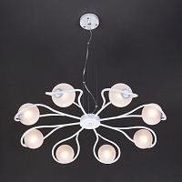 подвесная люстра eurosvet camomile 70089/8 белый с серебром в Таганроге