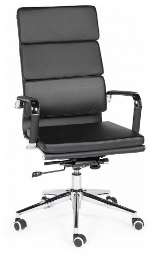 кресло для руководителя norden chairs зуум, обивка: искусственная кожа, цвет: экокожа черная в Таганроге