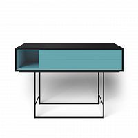 консоль с ящиками на металлических ножках голубая quadro new в Таганроге