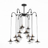 подвесная светодионая люстра st luce curiosita sl270.403.18 коричневая в Таганроге