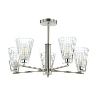 потолочная люстра lumion janna 4409/5c матовый никель, белая в Таганроге