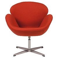 кресло swan chair красное в Таганроге