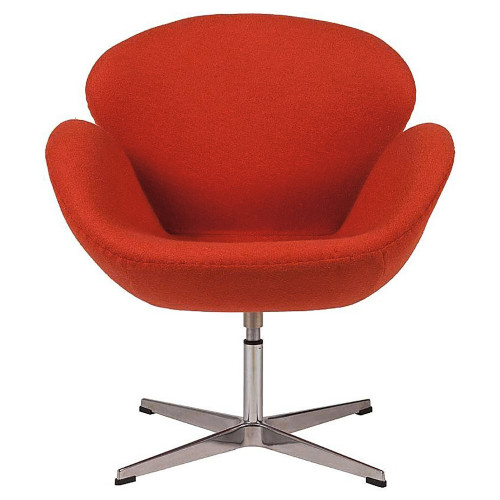 кресло swan chair красное в Таганроге
