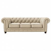 диван chesterfield lux трехместный прямой кремовый в Таганроге