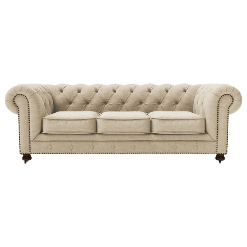 диван chesterfield lux трехместный прямой кремовый в Таганроге