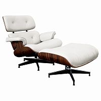 кресло lounge chair & ottoman белое в Таганроге
