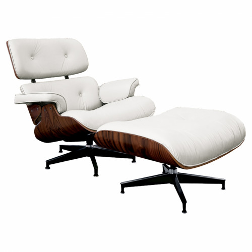 кресло lounge chair & ottoman белое в Таганроге