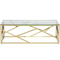 стол журнальный h-bridge gold 120*60*40см золотой в Таганроге