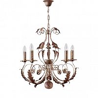 люстра 4962/5_v0580 от mm lampadari коричневая в Таганроге