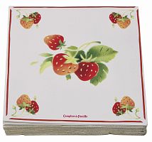 салфетки бумажные клубника comptoir de famille в Таганроге