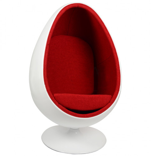 кресло ovalia egg style chair красное в Таганроге