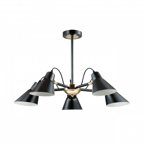 потолочная люстра lumion naomi 3709/5c черная в Таганроге