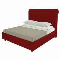 кровать подростковая с каретной стяжкой 140х200 красная sweet dreams в Таганроге