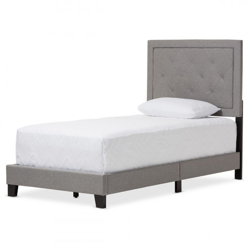 кровать paris linen upholstered gray 120х200 в Таганроге