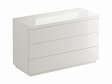 комод kristal 3 ящика белый глянец в Таганроге