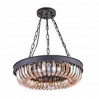 люстра terra black amber d50 черная, стекло янтарного цвета в Таганроге