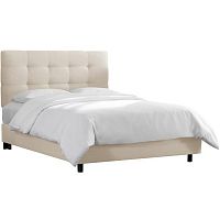 кровать двуспальная с мягкой спинкой 160х200 белая alice tufted talc в Таганроге