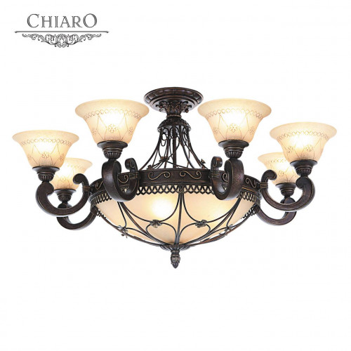 потолочная люстра chiaro айвенго 382012812 бежевая в Таганроге