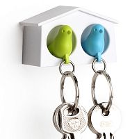 держатель+брелок для ключей двойной mini sparrow зеленый-голубой в Таганроге