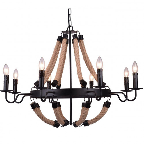 подвесная люстра arte lamp marsiglia a8956lm-8bk в Таганроге