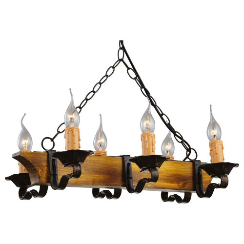 подвесная люстра arte lamp taverna a9525lm-6br в Таганроге