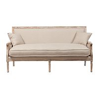 диван auguste salon bench with burlap прямой бежевый в Таганроге