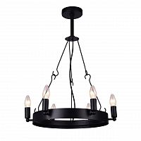 дизайнерская подвесная люстра arte lamp bastiglia a8811sp-6bk черная в Таганроге