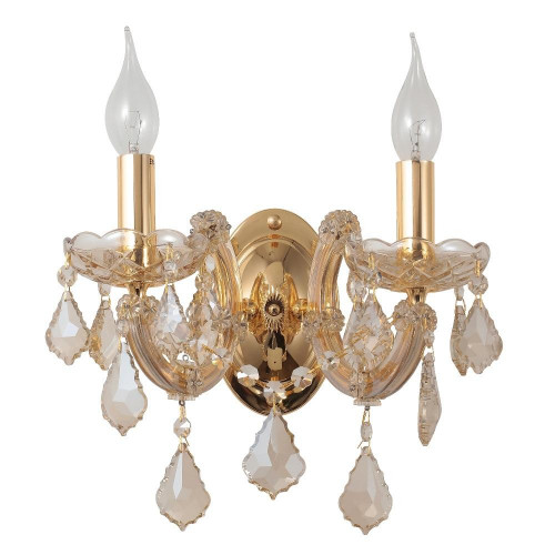бра crystal lux ines ap2 gold/amber в Таганроге