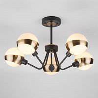 потолочная люстра eurosvet jasper 70093/5 черная белая в Таганроге
