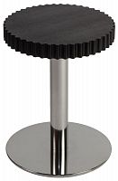 стол журнальный onduline 1 - ash wengé stained chromed metal 180392-1 черный в Таганроге