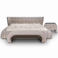 кровать двуспальная 180х200 бежевая meridian в Таганроге