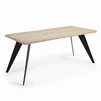 стол nack 160x100 черный, отбеленный дуб c366m33 от la forma (ex julia grup) в Таганроге