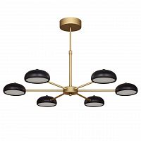 подвесная светодиодная люстра f-promo salvator 2501-6p черная в Таганроге